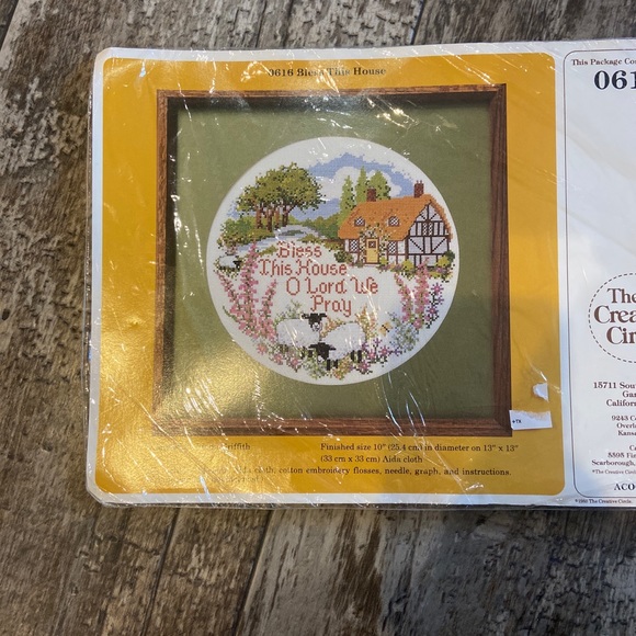 Vintage Bless This House Counted Cross Stitch Kit New Sealed The Creative Circle - Picture 4 of 6